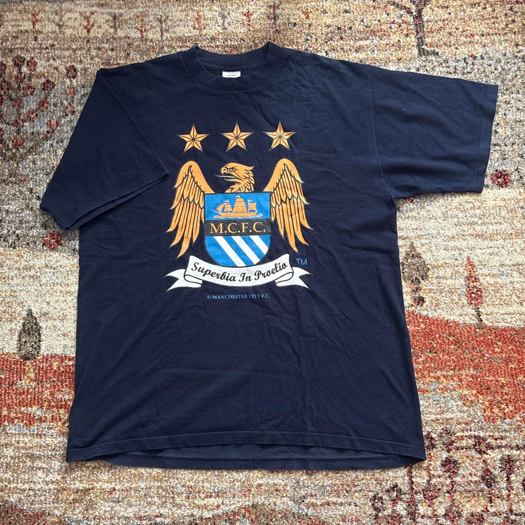 【激レア】90s〜00s　マンチェスターシティ　Tシャツ　サッカー　ユニフォーム