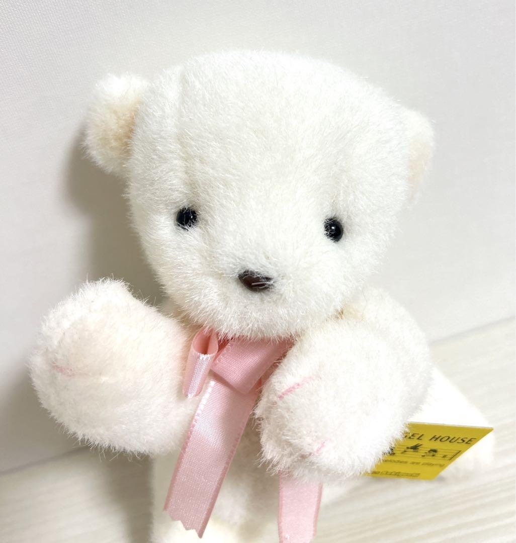セキグチ くま オルゴールハウス ぬいぐるみ クマ 白 ホワイト 昭和レトロ