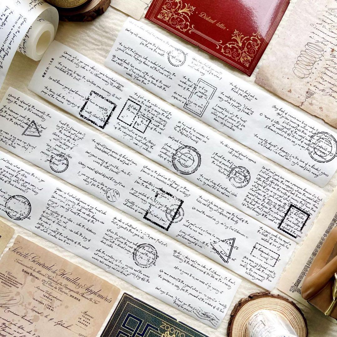 海外マスキングテープ巻売り 英字 人物マスキングテープ