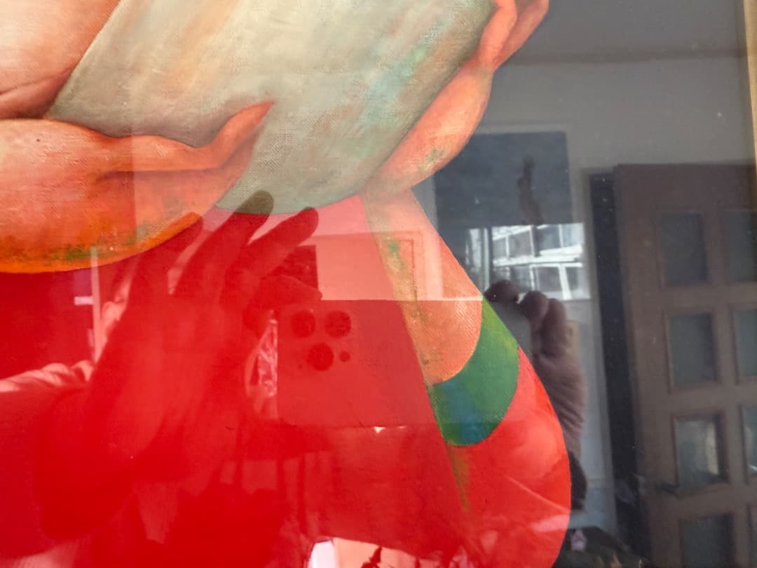 真作　前田舜敏 唄う 10F 黄袋、タトウ付き