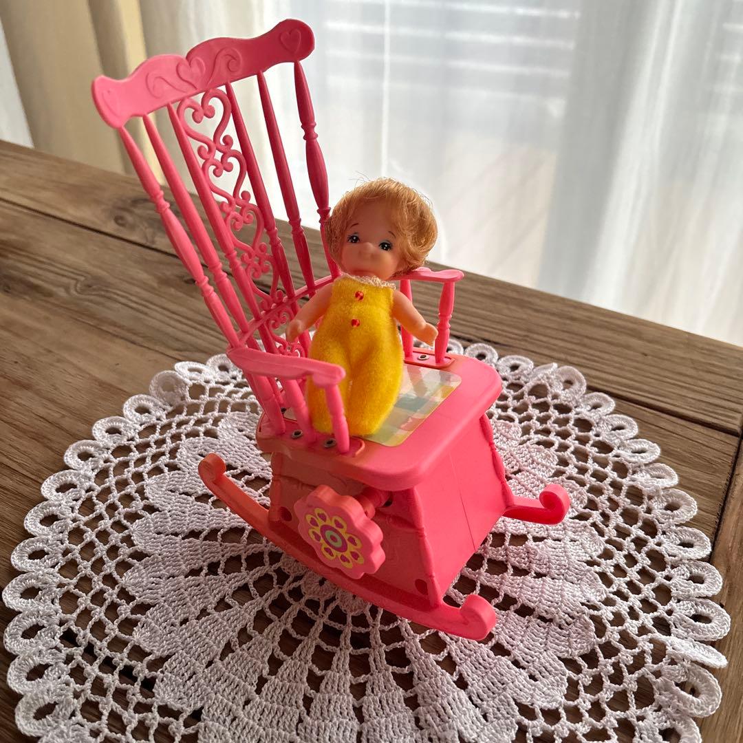 昭和レトロ⭐︎ユッコちゃん人形のメロディーチェア＆赤ちゃんセット⭐︎希少