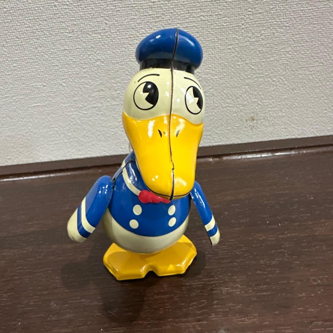 ディズニーヤングエポック社　レトロ　トーイ　コレクション　ドナルドブリキゼンマイ