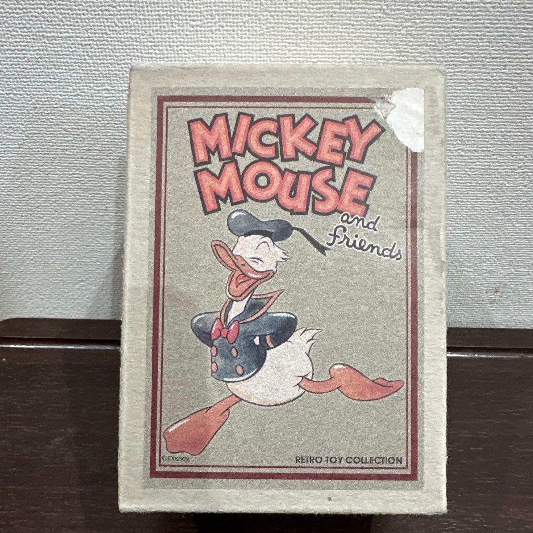 ディズニーヤングエポック社　レトロ　トーイ　コレクション　ドナルドブリキゼンマイ