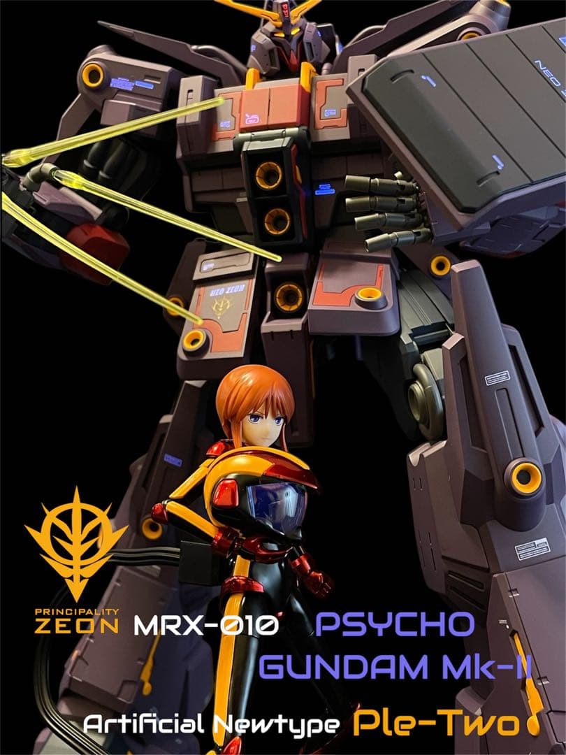 機動戦士Zガンダム HG 1/144 サイコガンダムmk2 プルツー 全塗装