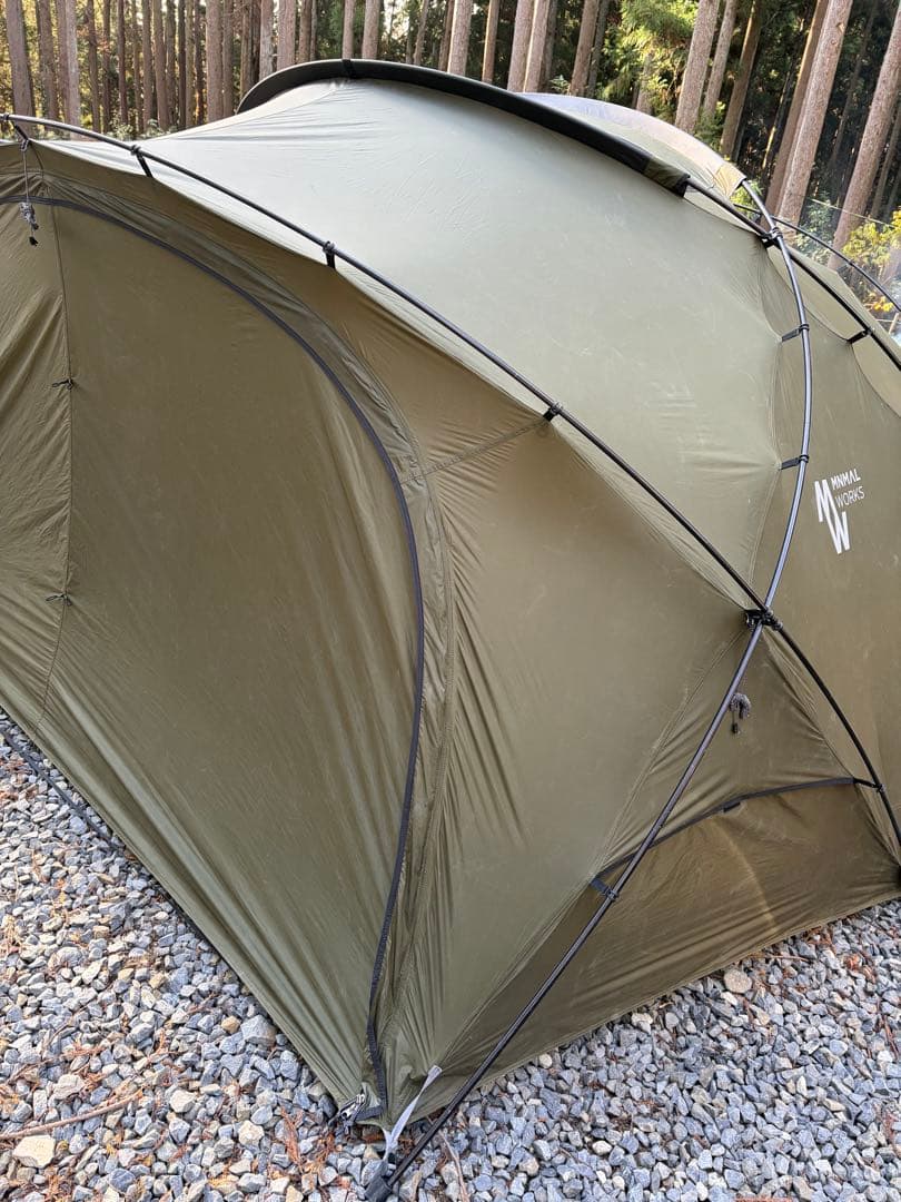 ミニマルワークス シェルターG／オリーブ／メッシュドア2枚 TPUドア1枚