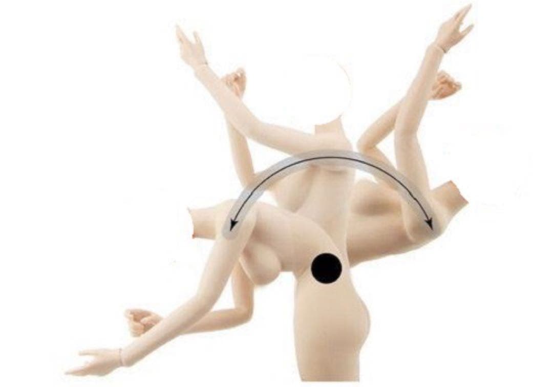 JIAOU DOLL 1/6 シームレス女性素体ペールスキン/中胸　JD-001