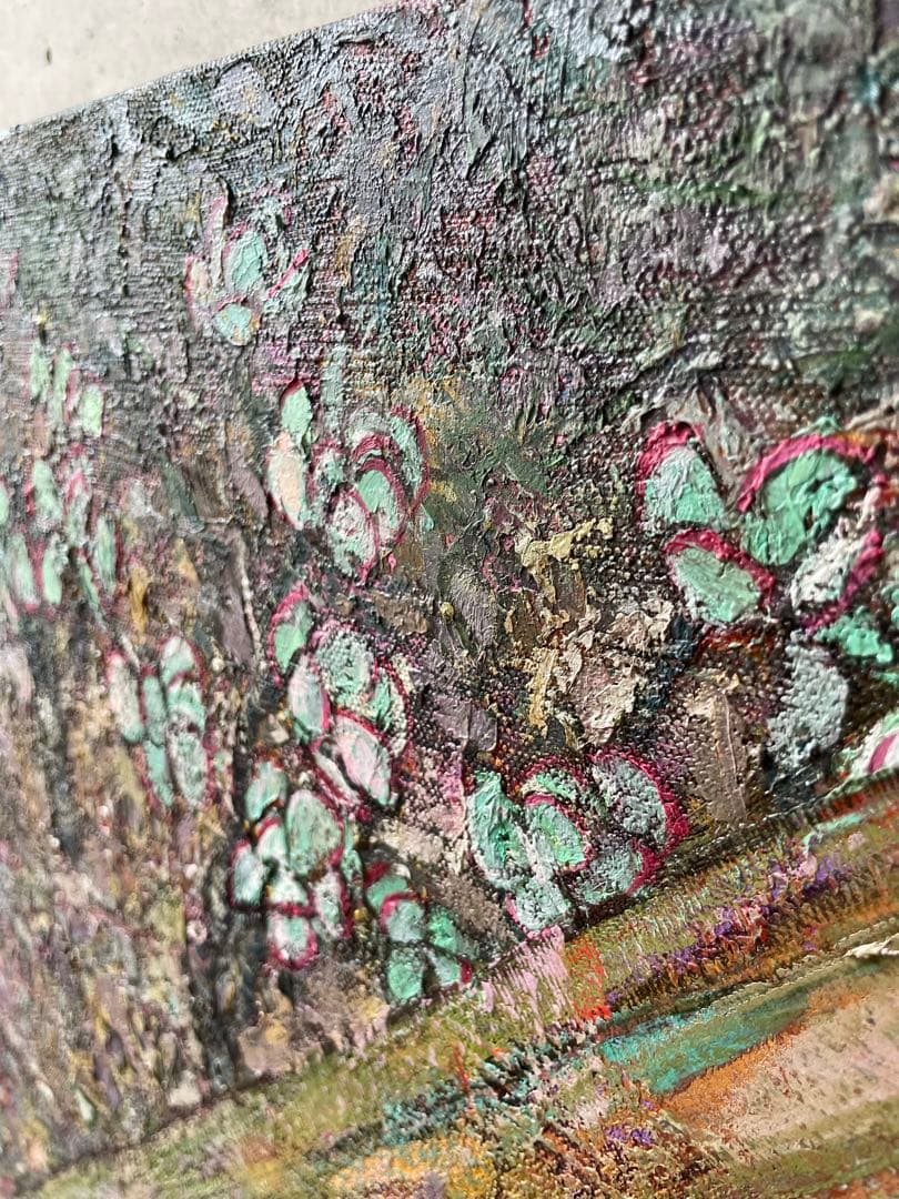 直接引取り限定6980円　91cm 117cm油絵　特大作品