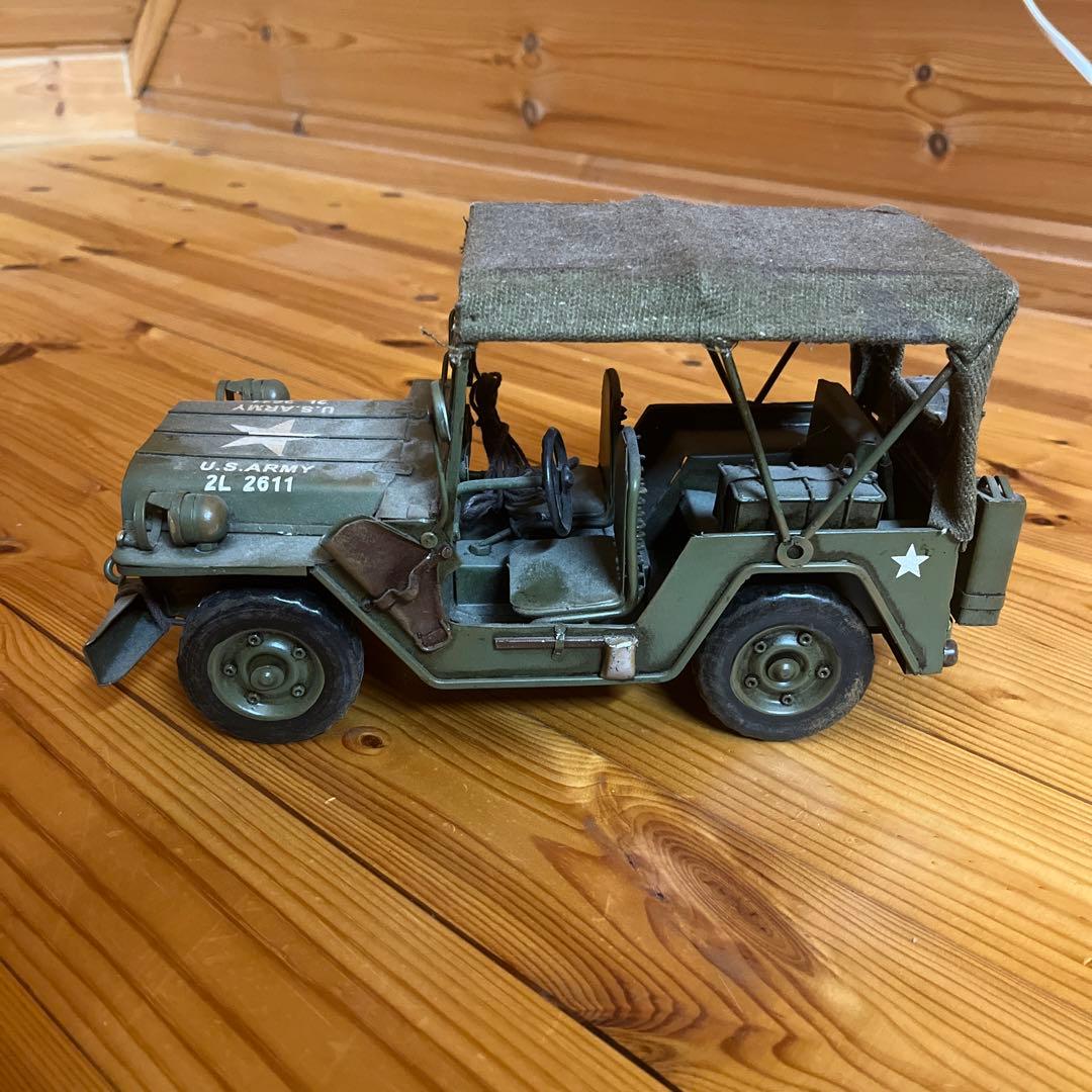 jeepメタル ブリキ ミリタリー　日本未発売