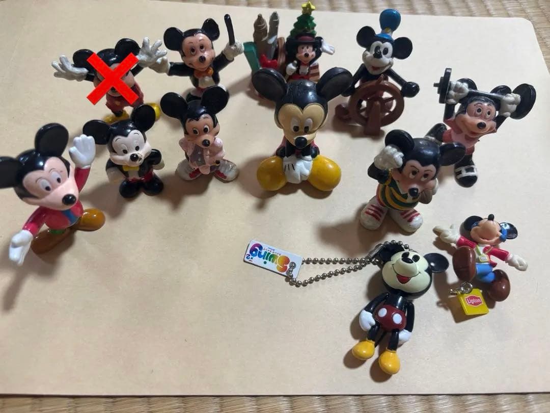 ミッキーマウス フィギュアセット、キーホルダー　11体