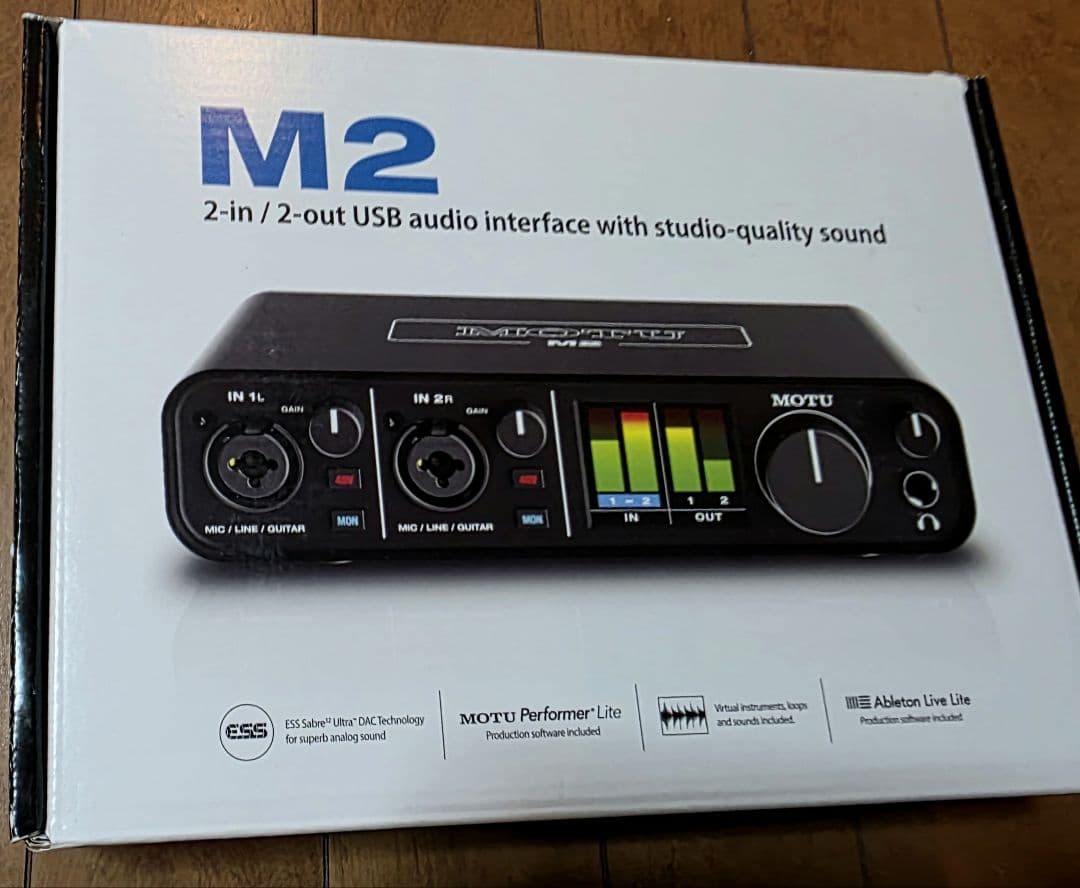 新品未使用 MOTU M2 オーディオインターフェース 音響機材