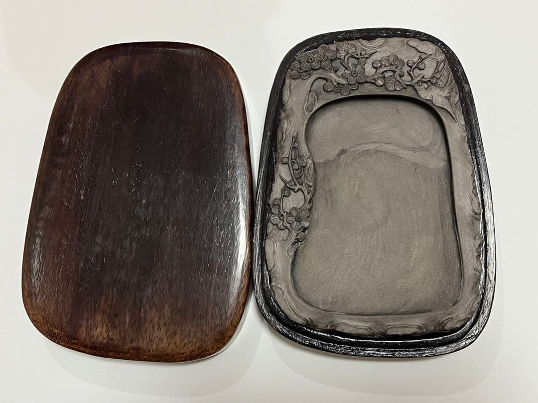 端渓硯　联庆　古硯　梅　骨董品　ヴィンテージ