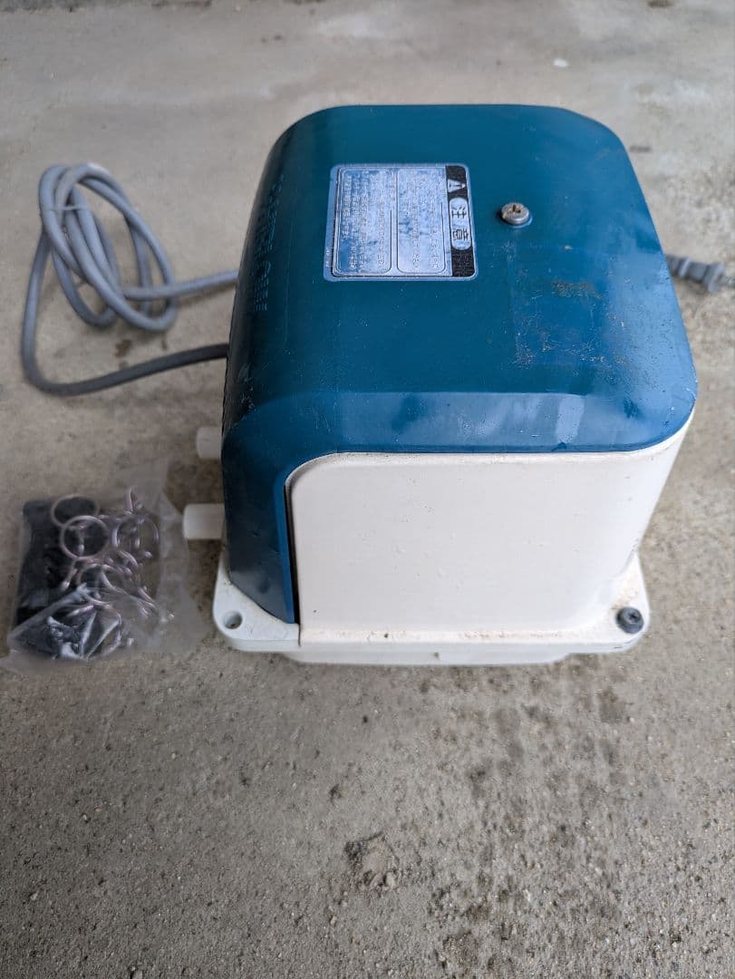 動作品④　新品エアフィルター付き　DUO-80 左ばっ気　ブロワー　エアー