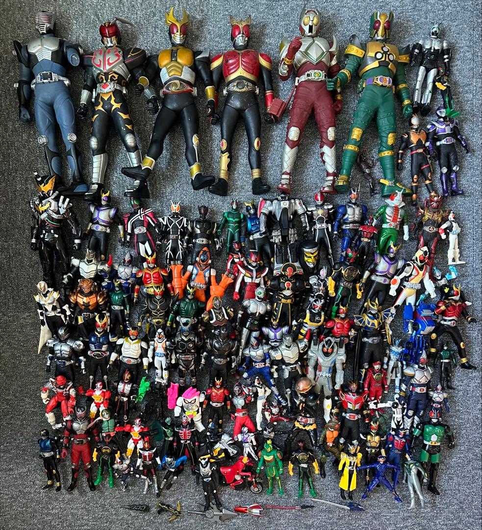 ★当時物 仮面ライダー ソフビ フィギュア バンダイ まとめ売り 約6.6kg