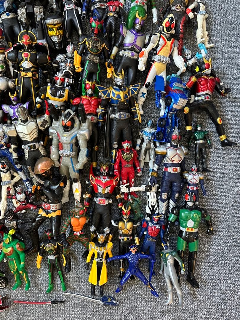 ★当時物 仮面ライダー ソフビ フィギュア バンダイ まとめ売り 約6.6kg