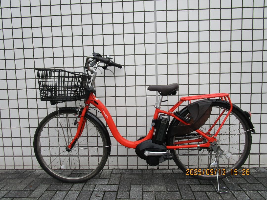 ヤマハ・PAS With(２０１９年)１２.８Ah(２６型)電動自転車