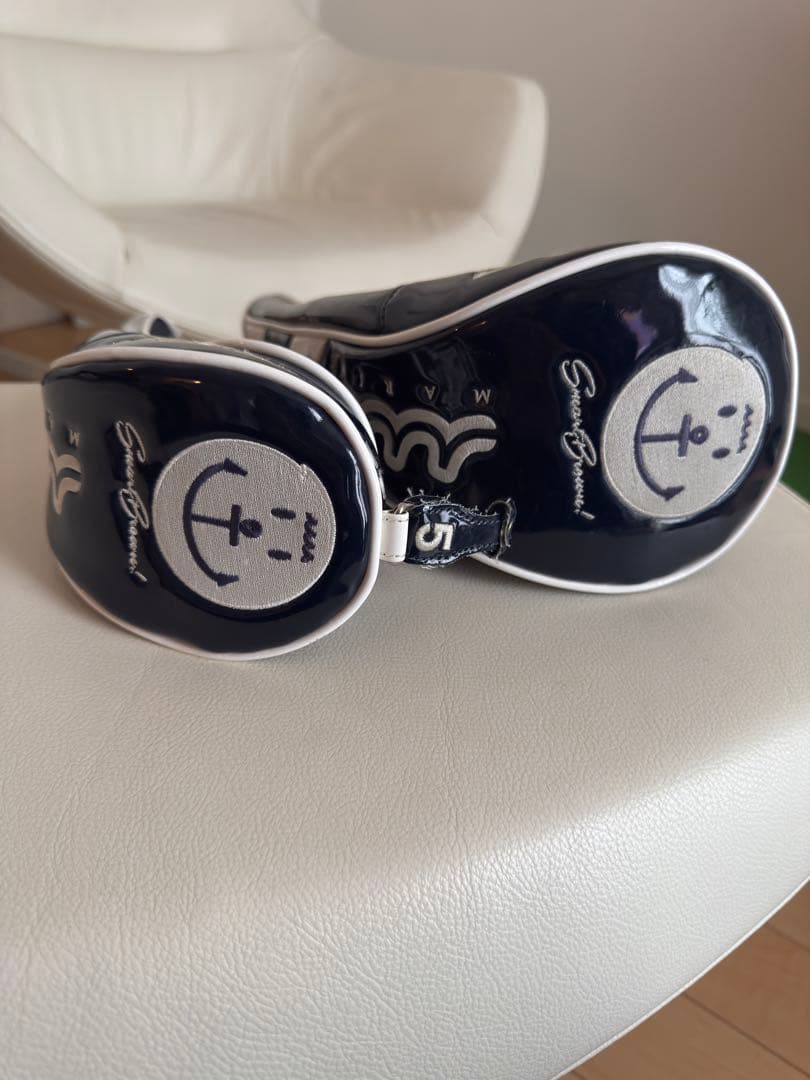 myfa ネイビー キャディバッグ　ヘッドカバー　セット　HC エナメル