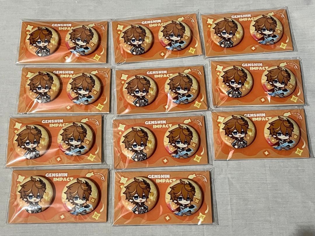 原神　タルタリヤ　タオバオ　特典　缶バッジ