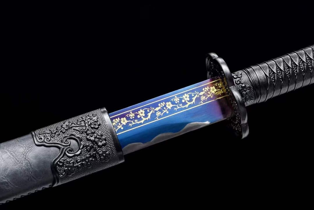 刺繍春刀――（寒梅傲雪）古兵器 武具　刀装具　日本刀　模造刀 居合刀