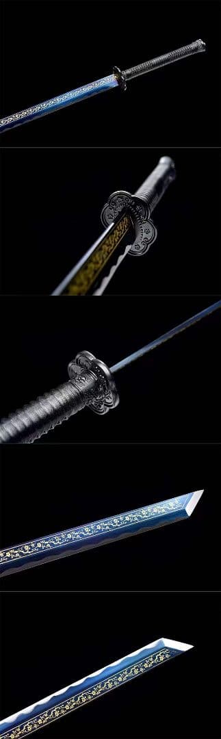 刺繍春刀――（寒梅傲雪）古兵器 武具　刀装具　日本刀　模造刀 居合刀