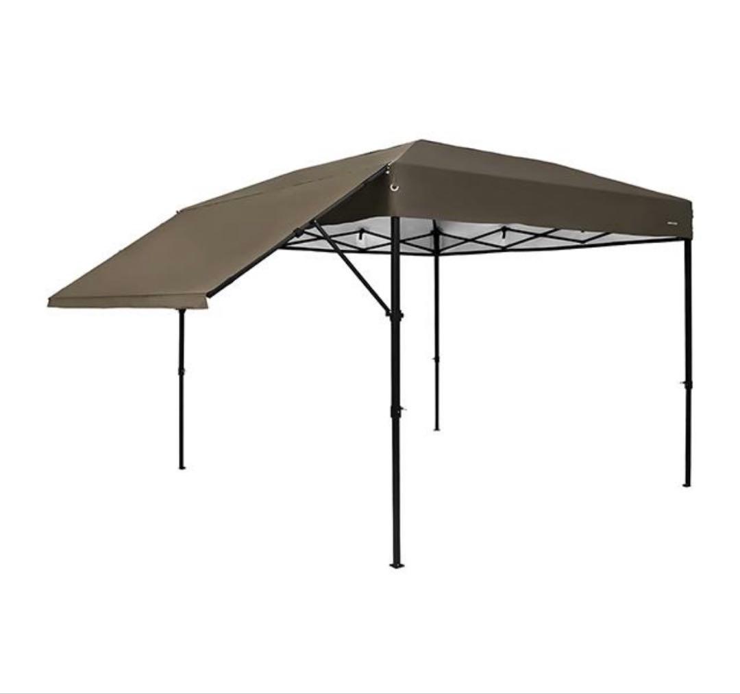 可動式タープテント 3m オーニングタイプ シルバーコーティング軽量 ワンタッチ