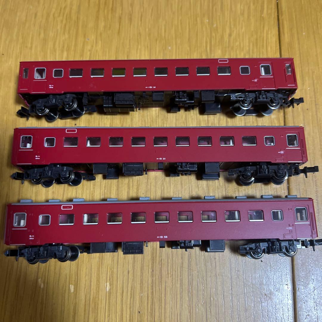 Nゲージ 赤い3両編成 鉄道模型