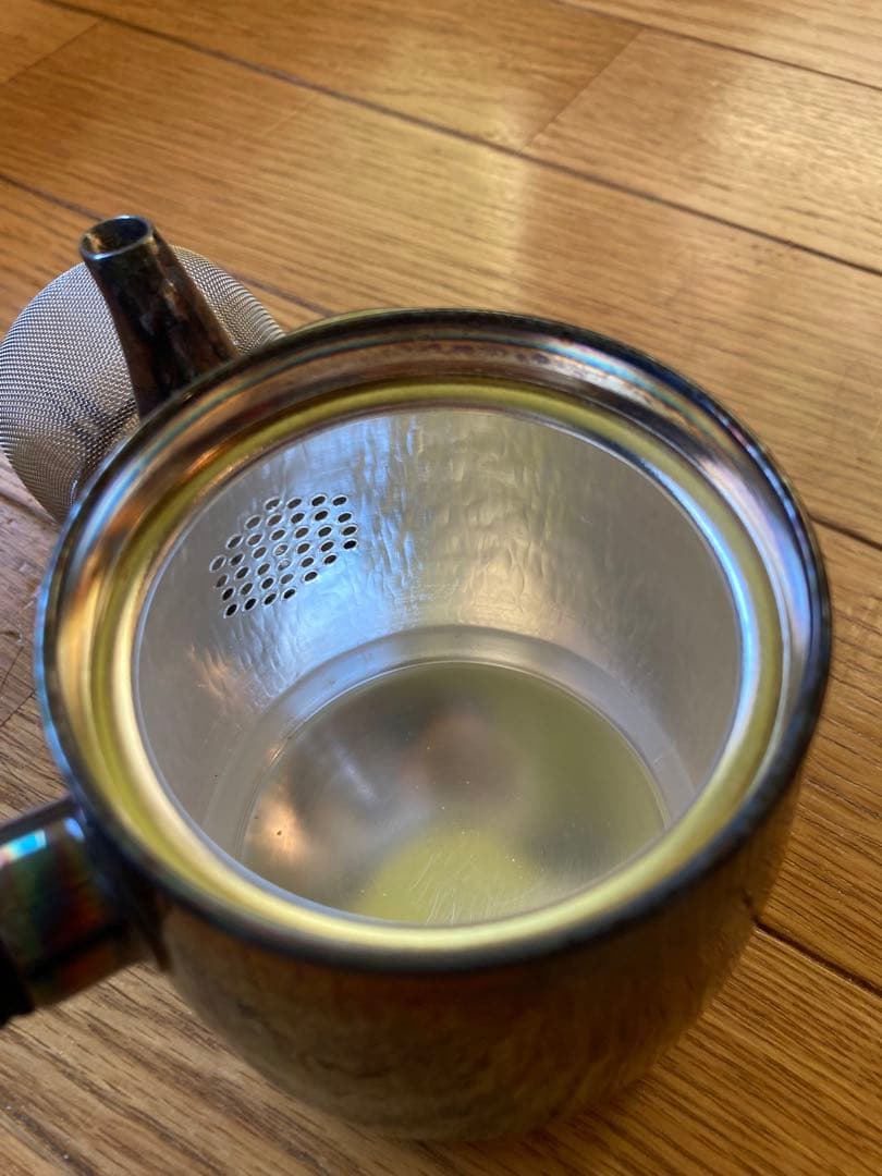 浅草 銅銀銅器 急須 茶こぼし 銀器 鎚起銅器 星野銅銀 銅銀銅器店