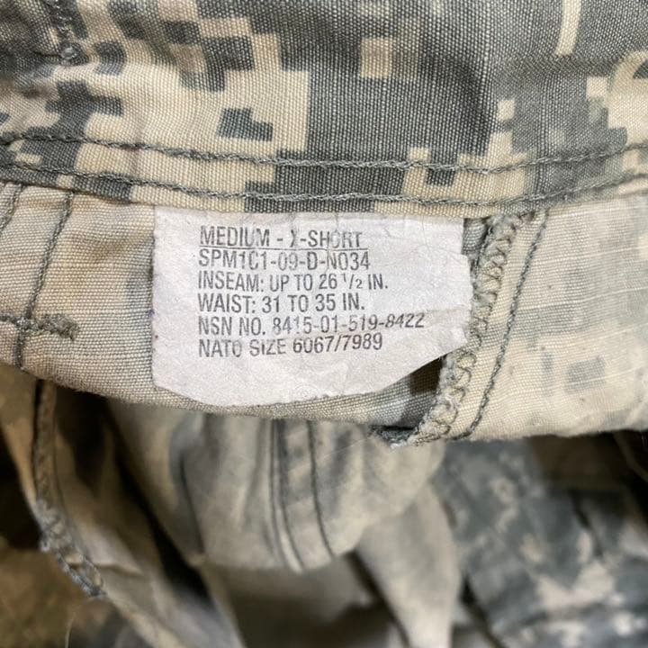 実物 上下セット サバゲー 米軍 ACU 迷彩服 都市迷彩 BDU 米軍放出品