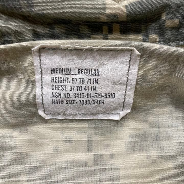 実物 上下セット サバゲー 米軍 ACU 迷彩服 都市迷彩 BDU 米軍放出品