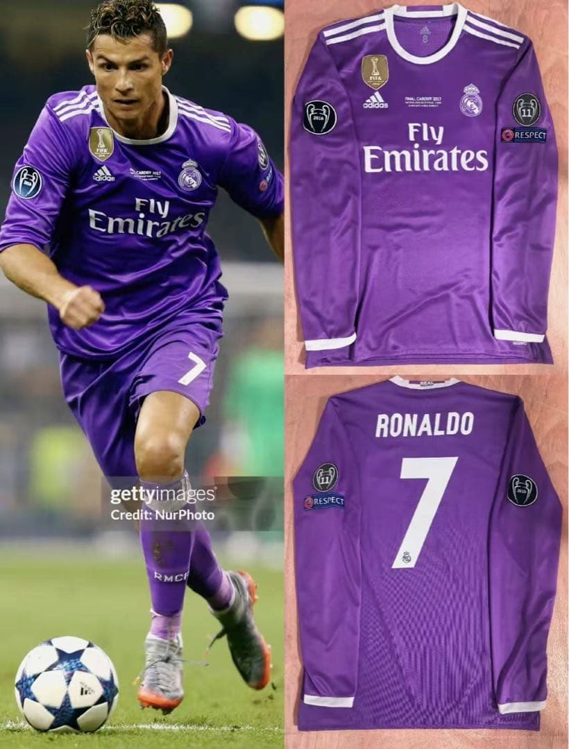 支給品Ronaldo ロナウド レアル・マドリード 16/17UCL Final