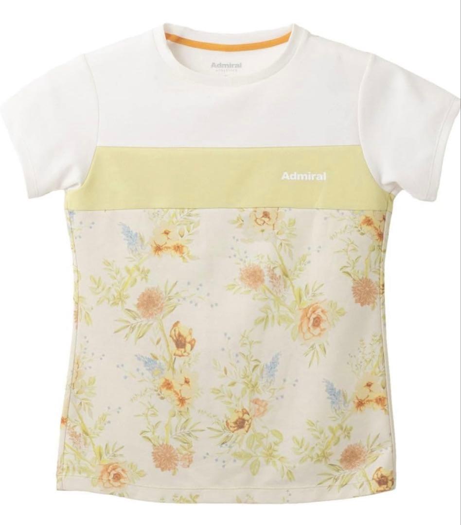 アドミラル　テニス フロントラインフラワーT LLサイズ　試着のみタグ付