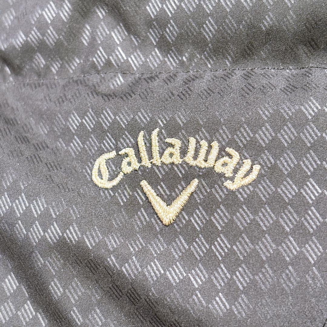 【サイズL⭐️3WAY】キャロウェイ　ダウンジャケット　ゴルフ　金刺繍　アーガイル