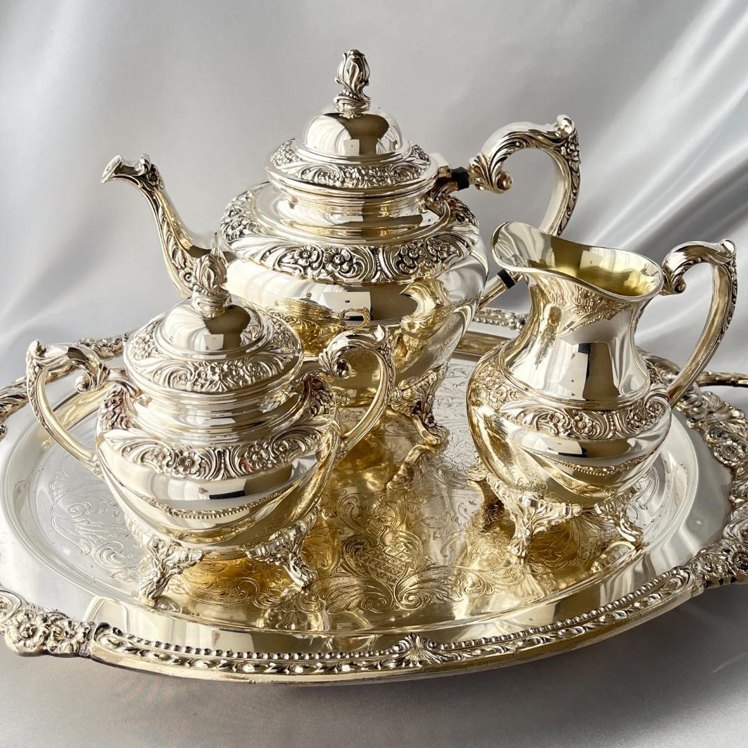 【Rogers Brothers】 HERITAGE ティーセット 3点