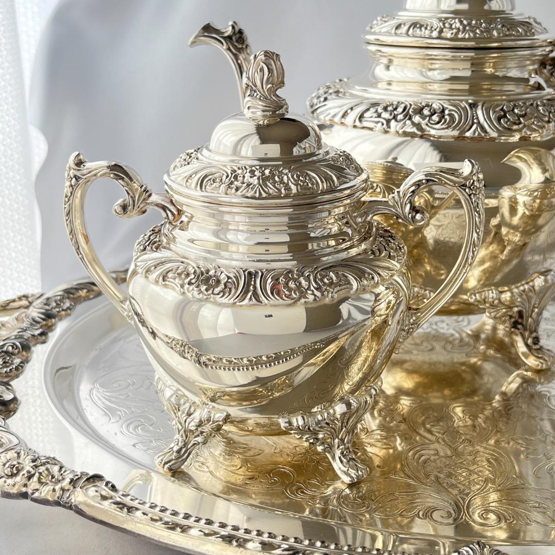 【Rogers Brothers】 HERITAGE ティーセット 3点