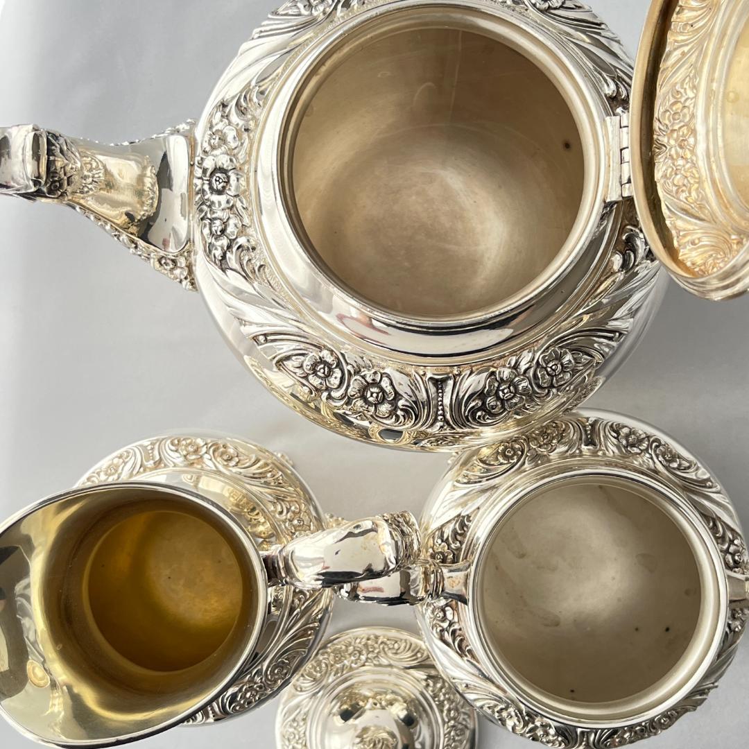 【Rogers Brothers】 HERITAGE ティーセット 3点