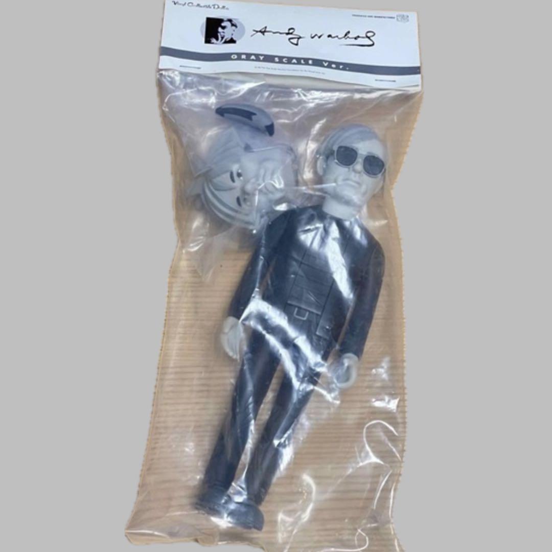 アンディ ウォーホル フィギュアメディコムトイグレースケール　ソフビ