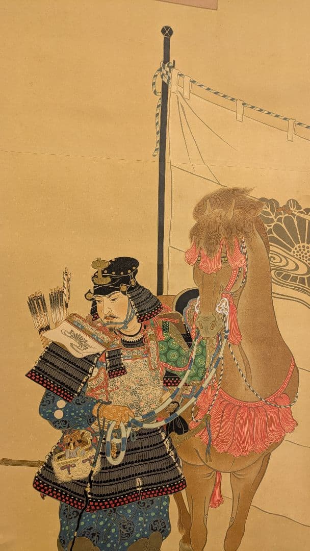 掛け軸　楠木正成　元帥公爵　山縣有朋