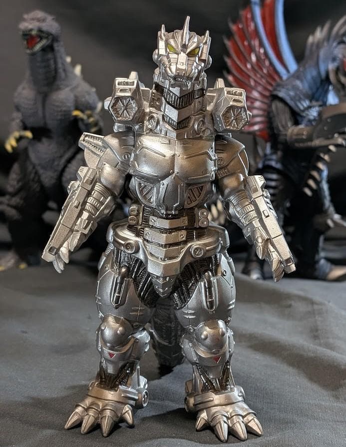 ＦＷゴジラ＆ガイガン（公開年発売版）＋機龍（現行サイズ）バンダイソフビ