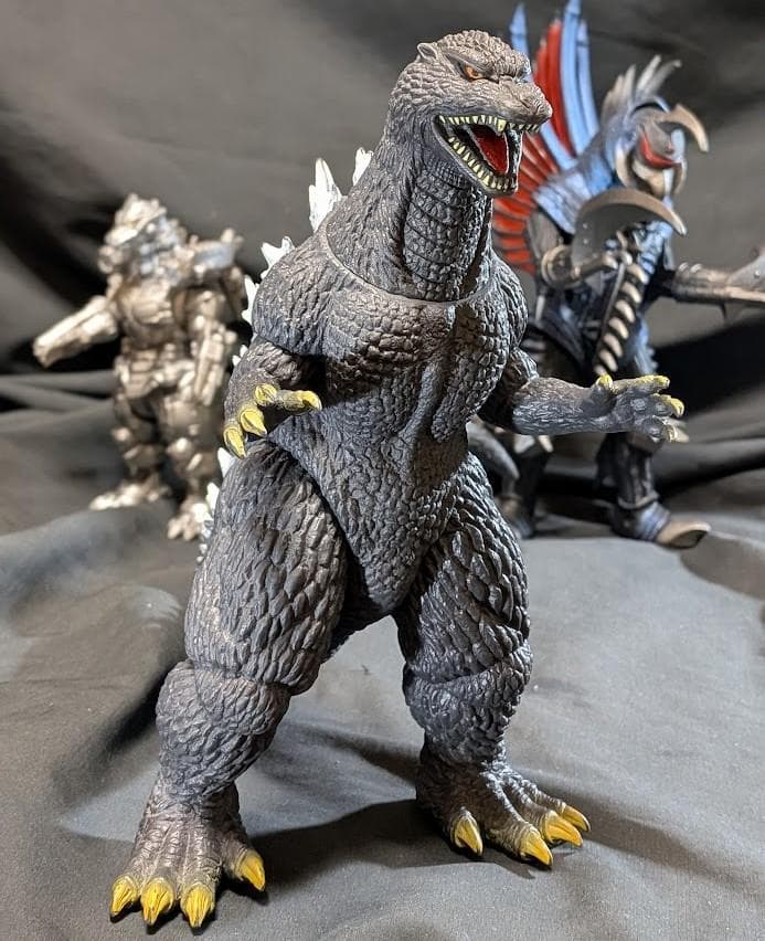 ＦＷゴジラ＆ガイガン（公開年発売版）＋機龍（現行サイズ）バンダイソフビ