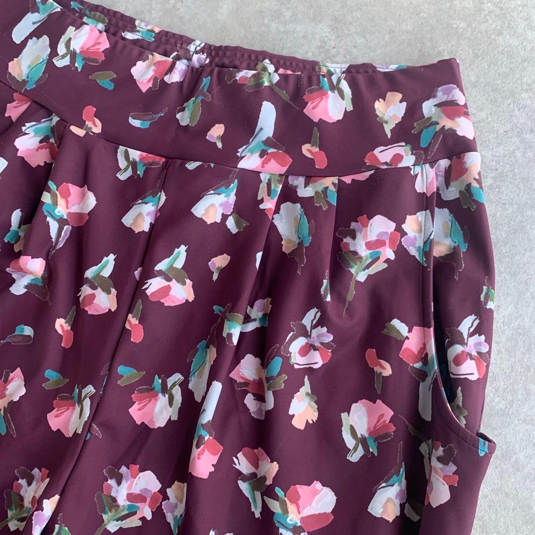 【新品】 SUKALA ローズプリント ジョガーパンツ ヨガウェア LL 花柄