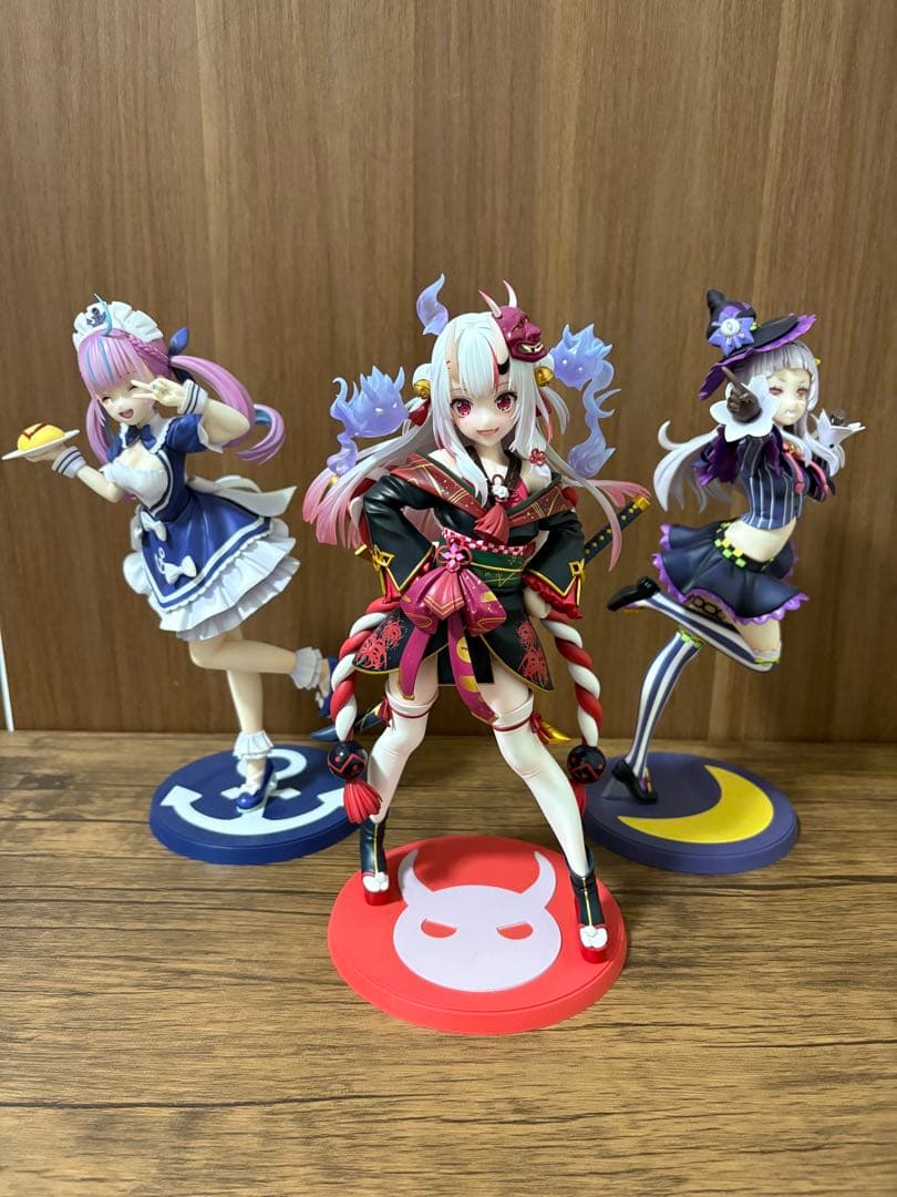 ホロライブ 百鬼あやめ 湊あくあ 紫咲シオン スケールフィギュア 特典パーツ付き