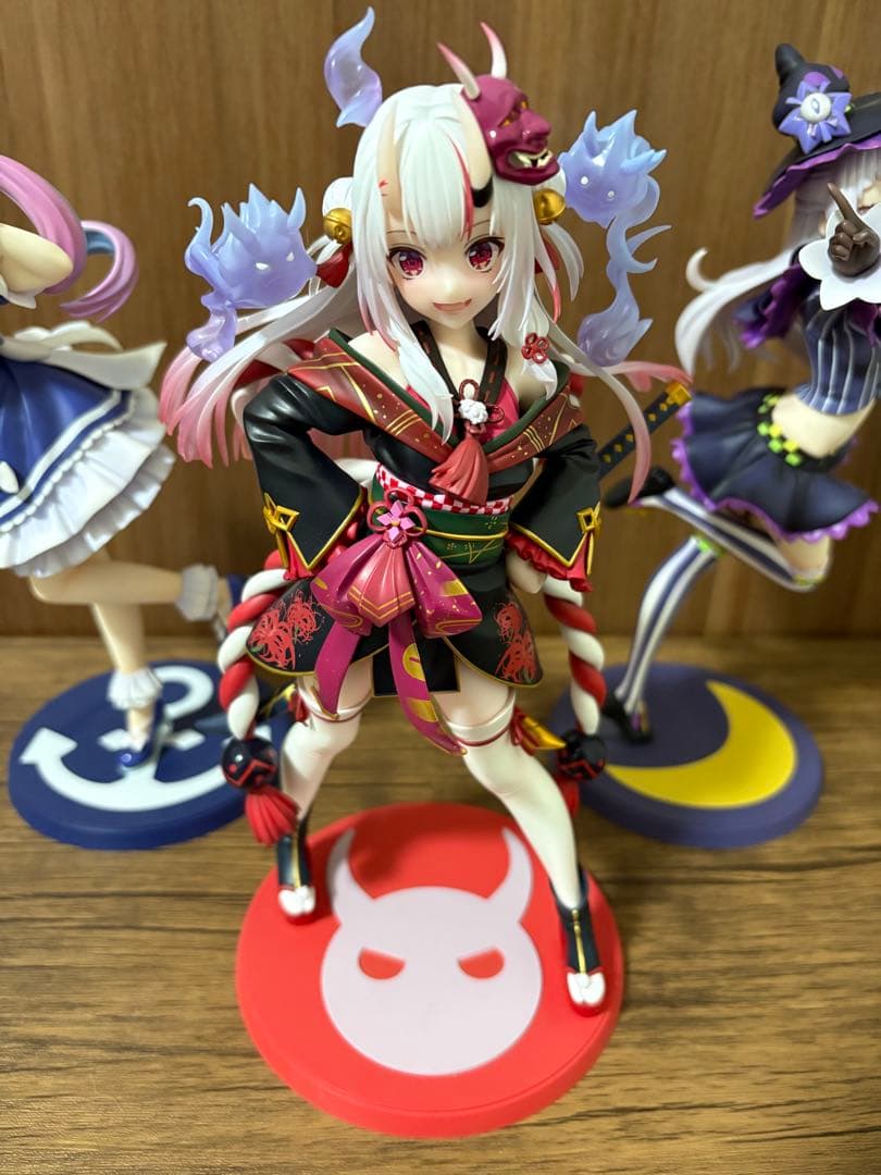 ホロライブ 百鬼あやめ 湊あくあ 紫咲シオン スケールフィギュア 特典パーツ付き