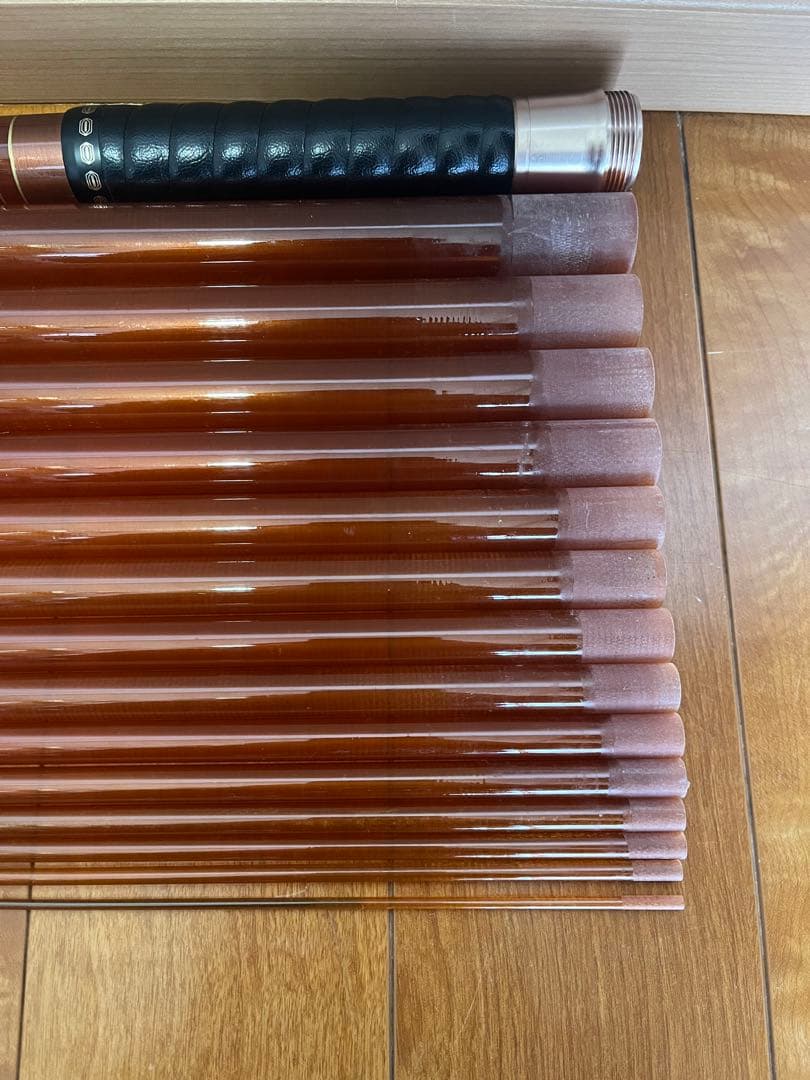 中古 daiwa 渓流竿 琥珀 中硬調子 51 ダイワ 16本継 ケース付き