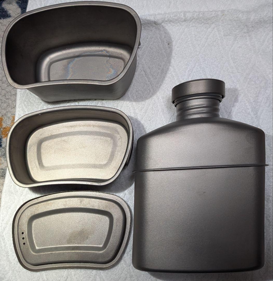 【ほぼ美品】PATHFINDER チタン製アウトドア容器4点セット