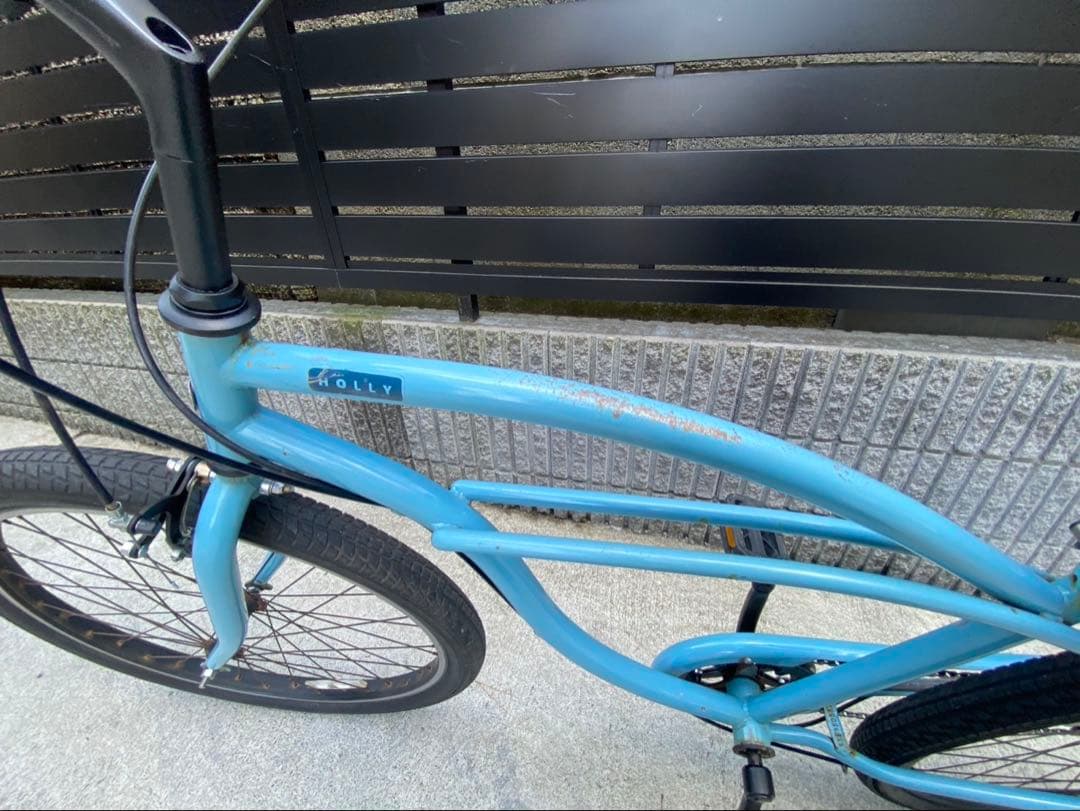 【引き取り限定】HOLLY ビーチクルーザー 26インチ 6段ギア ヴィンテージ