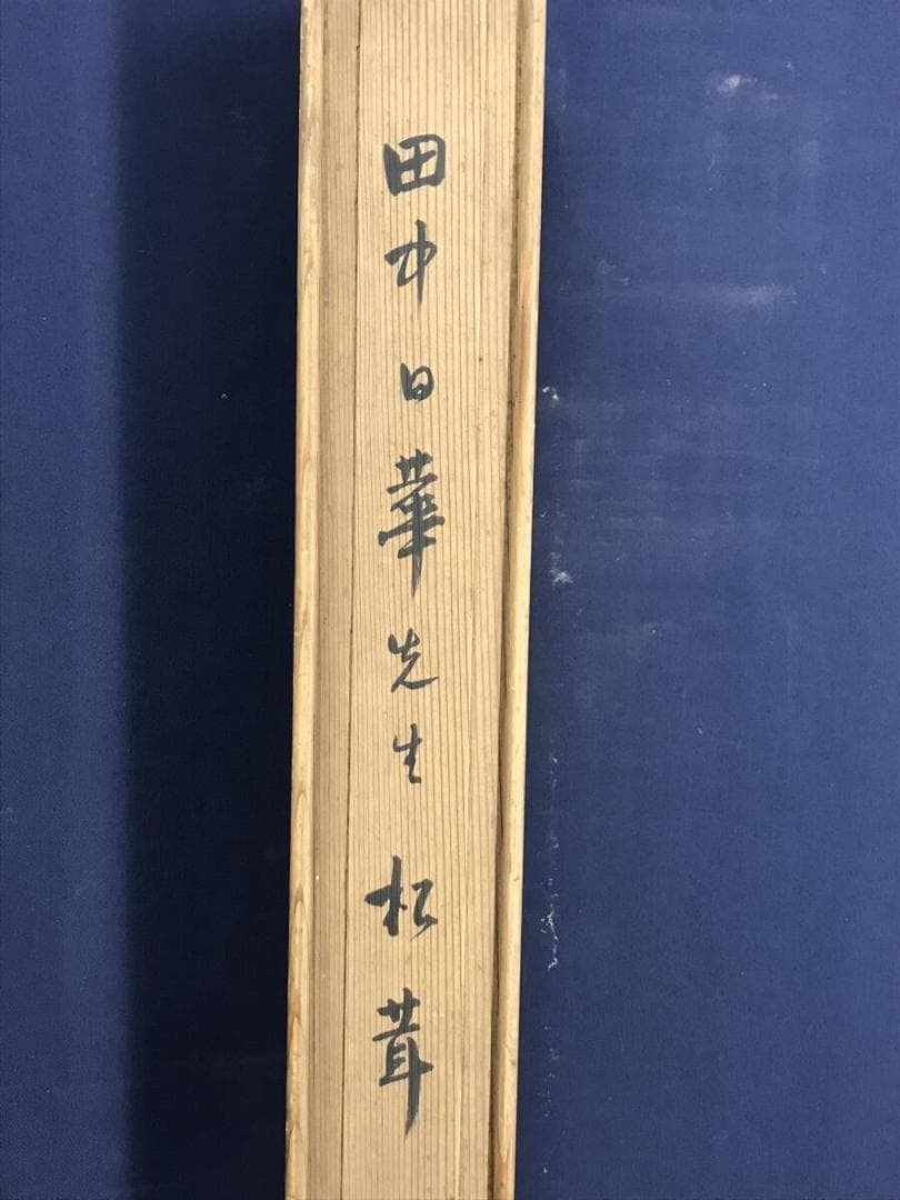 真作/田中日華/松茸図/マツタケ図/野菜図/横物/掛軸☆宝船☆AH-514