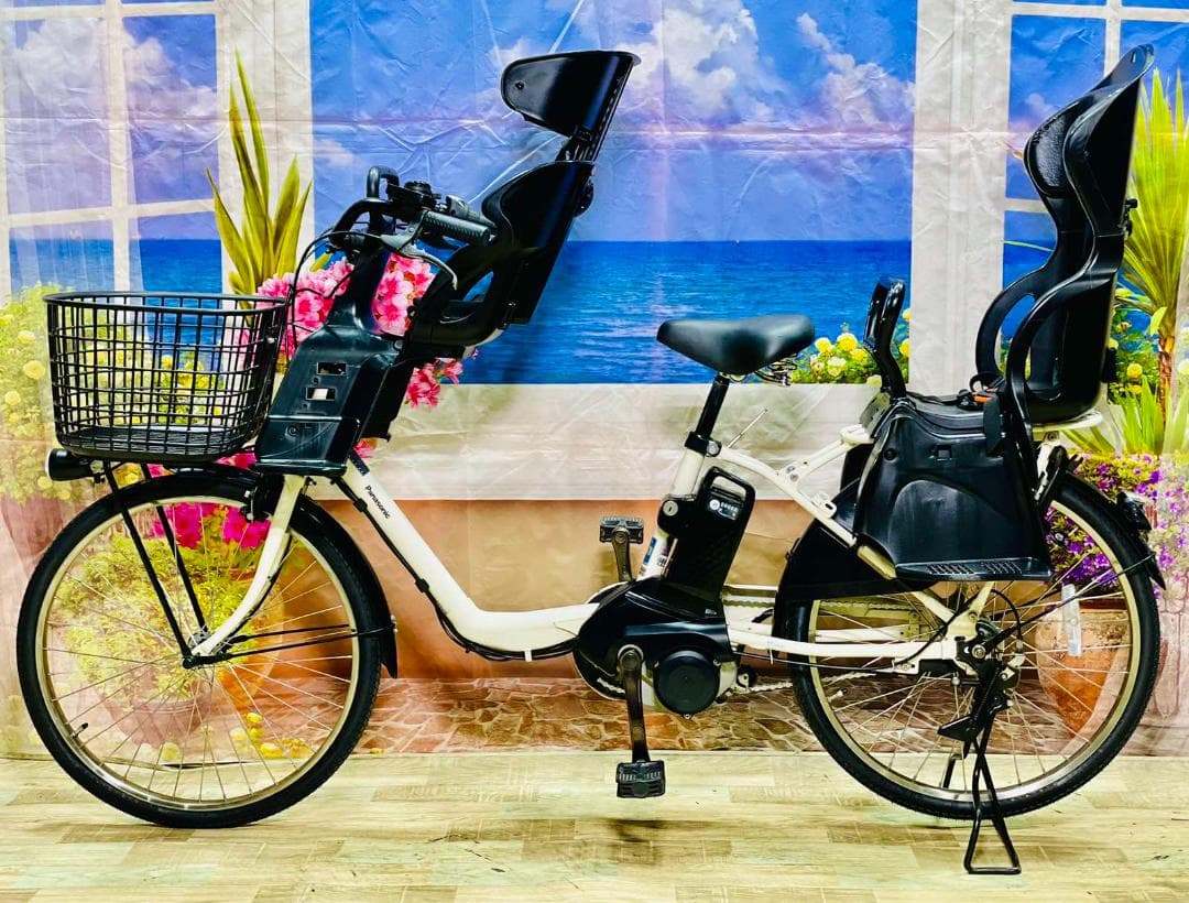 22インチ 愛知静岡配送有 パナソニック 子供乗せ電動アシスト自転車　Y1417