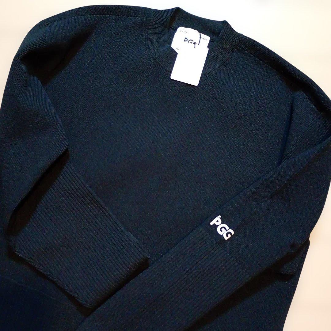 未使用！PGG 濃紺リブ編み セーターサイズL