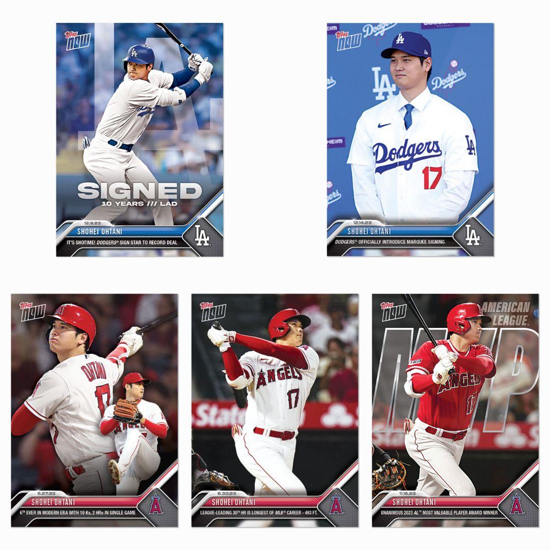 大谷翔平 topps カード 5枚セット 24時間限定販売品