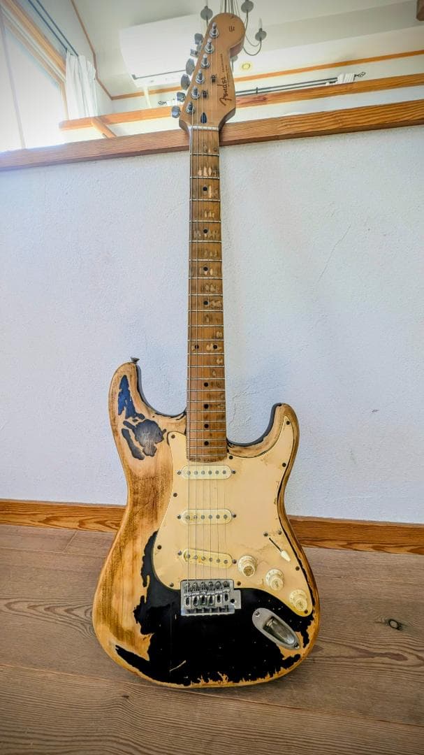 は*み様 ストラトキャスター ブラック レリック加工 おまけ付き 送料込です！