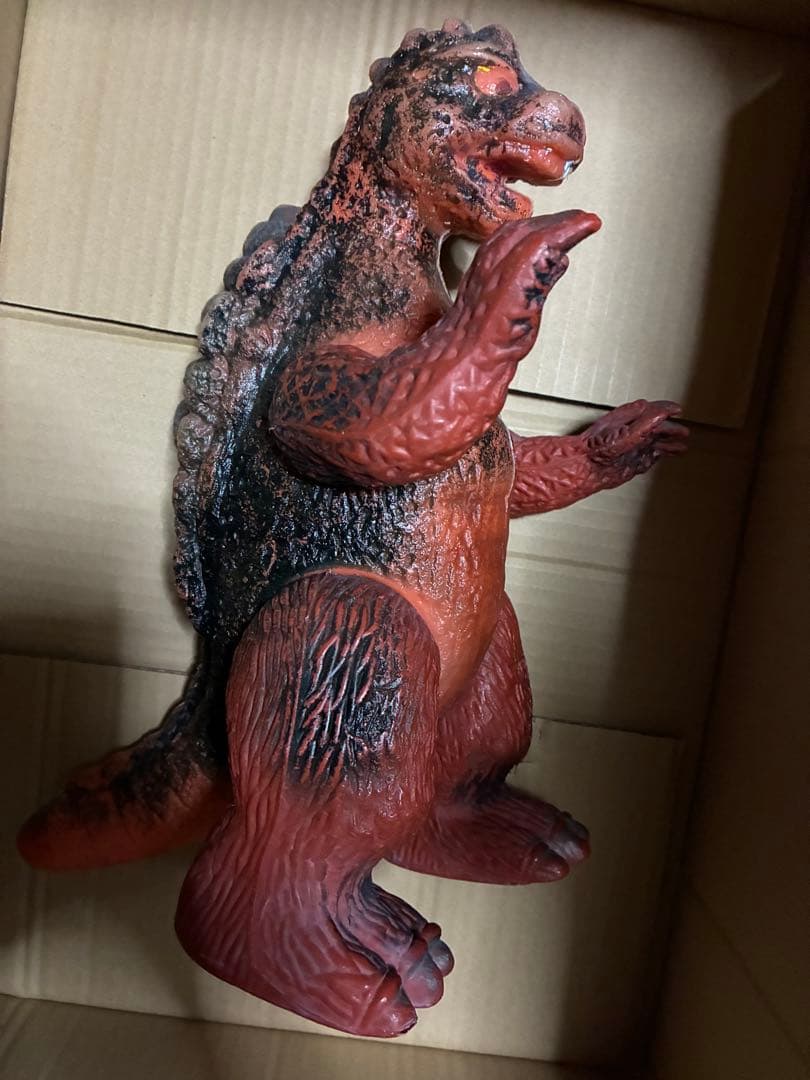 当時物　無版権　パチ　ゴジラ　ポリ　ソフビ　怪獣　ブルマァク　マルサン　恐竜